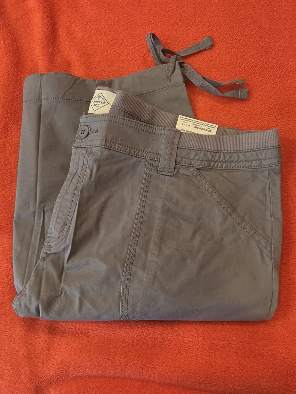 St Johns Bay 11.5" Women's Bermuda Shorts - Dark Cinder Block/Gray NWT Size 18W - Picture 2 of 7